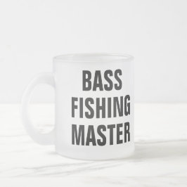 Caneca De Café Vidro Jateado Custom Fishing