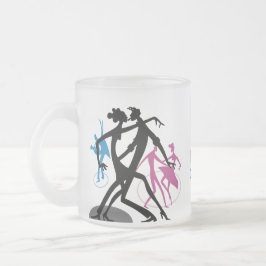 Caneca De Café Vidro Jateado Dance & Swing