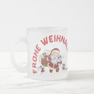 Caneca De Café Vidro Jateado de weihnachten,weihnacht,weihnachte,weihnachts,