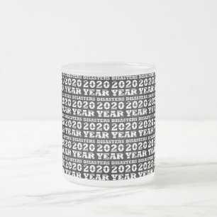 Caneca De Café Vidro Jateado desastres ano 2020
