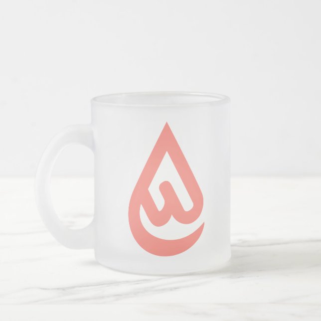 Caneca De Café Vidro Jateado Desenhos Ardhon que permitem expressar-se (Esquerda)
