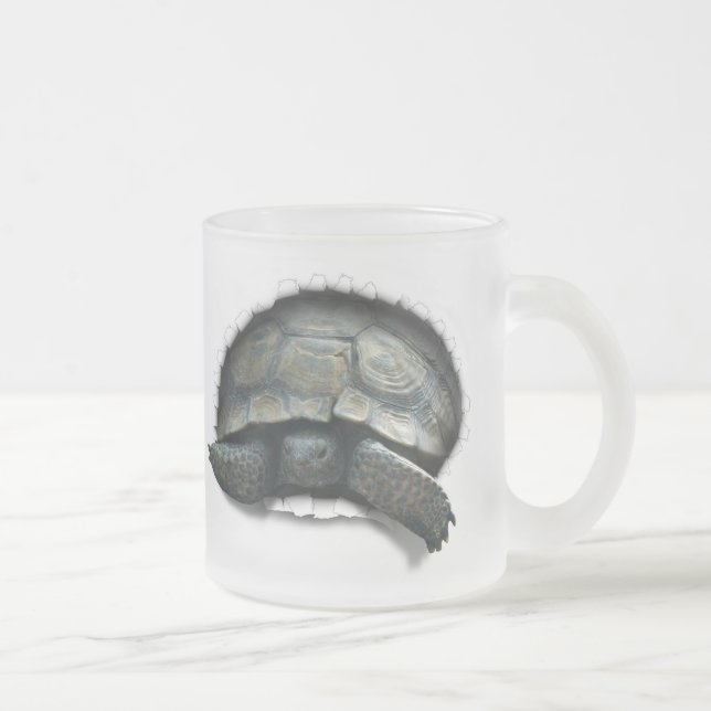 CANECA DE CAFÉ VIDRO JATEADO DESERT TURTLE, VINDO A YA (Direita)