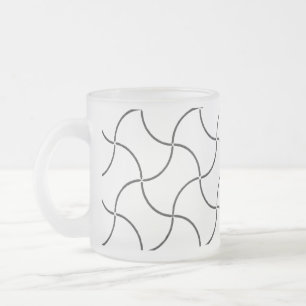 Caneca De Café Vidro Jateado Design DE ESTILO DE ARTE DE VIDRO DE FOSCO
