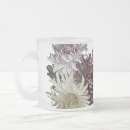Caneca De Café Vidro Jateado Design de FLORES de Mug