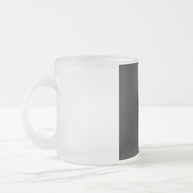 Caneca De Café Vidro Jateado Design de Shamrock Elegante para Rua. (Esquerda)