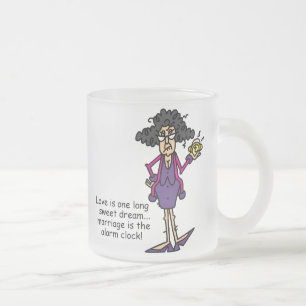 Caneca De Café Vidro Jateado Despertar Rude casamento