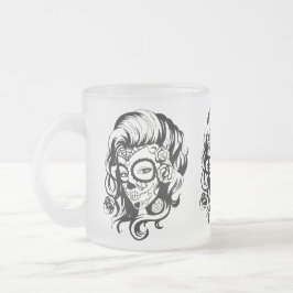 Caneca De Café Vidro Jateado Dia da beleza inoperante