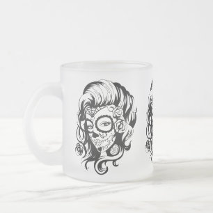 Caneca De Café Vidro Jateado Dia da beleza inoperante