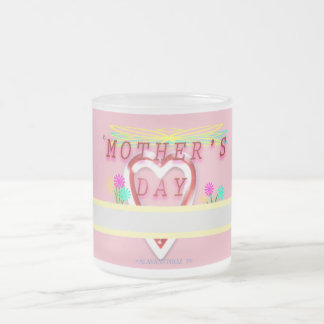 Caneca De Café Vidro Jateado DIA DE AS MÃES ALAVANTPROZ Vidro