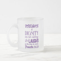 Dia de as mães Proverbs 31:25 Mug