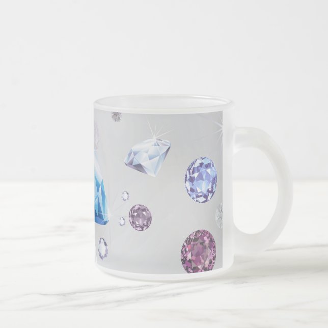 Caneca De Café Vidro Jateado Diamond Galaxy 3 (Direita)