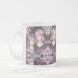 Caneca De Café Vidro Jateado Die Schwestern Lavendel & Sakura