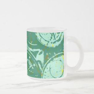 Caneca De Café Vidro Jateado Dinheiro verde