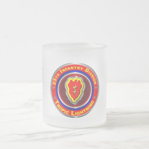 Caneca De Café Vidro Jateado Divisão de Infantaria 25