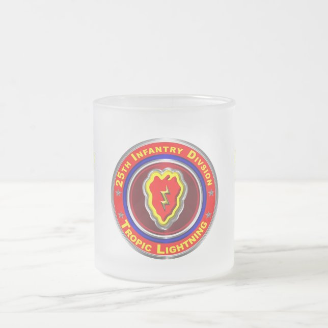 Caneca De Café Vidro Jateado Divisão de Infantaria 25 (Centro)