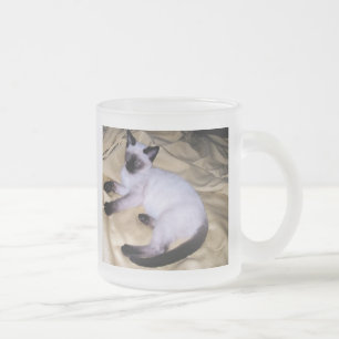 Caneca De Café Vidro Jateado Do animal de estimação animal da arte do arenito