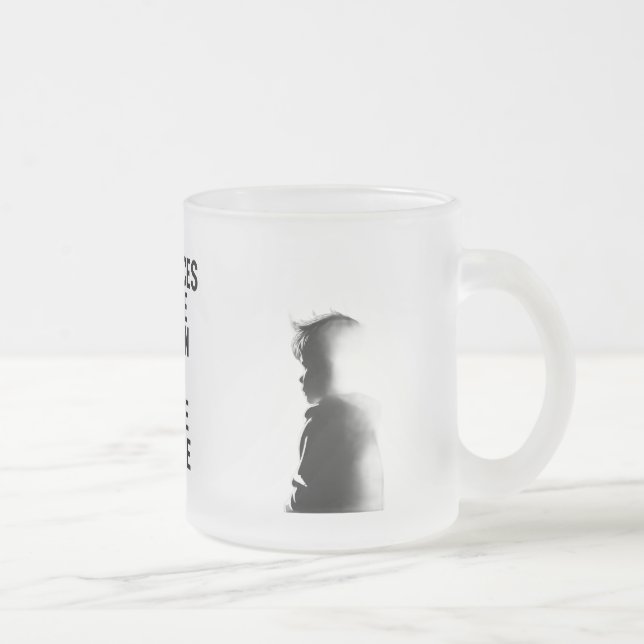 CANECA DE CAFÉ VIDRO JATEADO DO CAOS AO PODER (Direita)