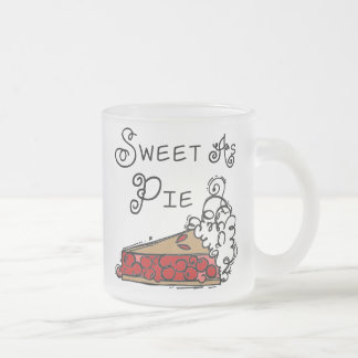 Caneca De Café Vidro Jateado Doce como a torta