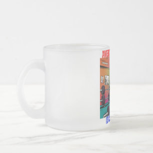 CANECA DE CAFÉ VIDRO JATEADO DONALD TRUMP - A FORÇA DA AMÉRICA VOLTA