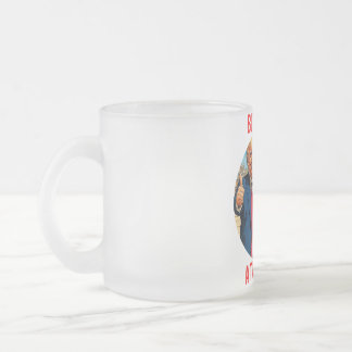 CANECA DE CAFÉ VIDRO JATEADO DONALD TRUMP - NASCER DE SER UMA GAROTA TRUMP