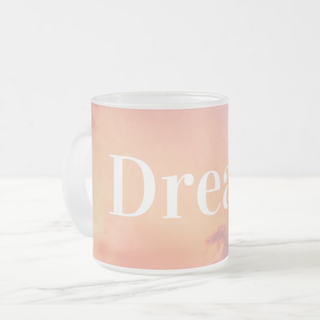 Caneca De Café Vidro Jateado Dream Mug (Frente Esquerda)