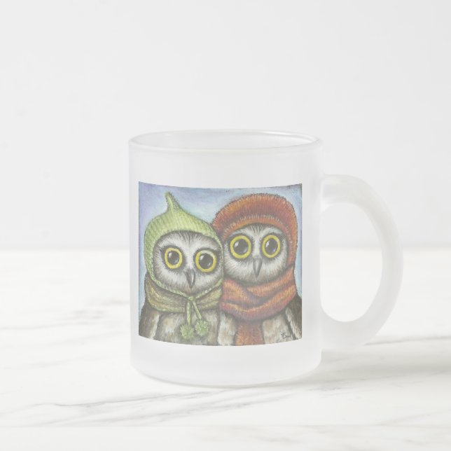 Caneca De Café Vidro Jateado Duas irmãs (Direita)