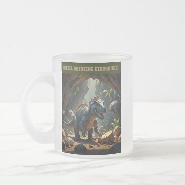 Caneca De Café Vidro Jateado É só pão (Esquerda)