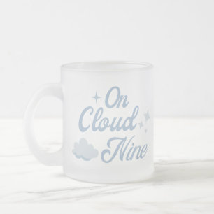 Caneca De Café Vidro Jateado Ela Está Na Festa de solteira Cloud 9