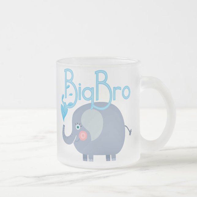 Caneca De Café Vidro Jateado Elephant Big Bro (Direita)