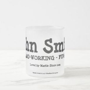 Caneca De Café Vidro Jateado Eles são amados por você - Mug (Personalizar)