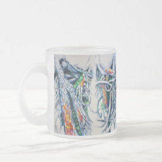 Caneca De Café Vidro Jateado Enquadramentos exóticos em árvores I & II e raízes