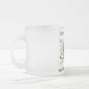Caneca De Café Vidro Jateado Então irlandês meu fígado dói