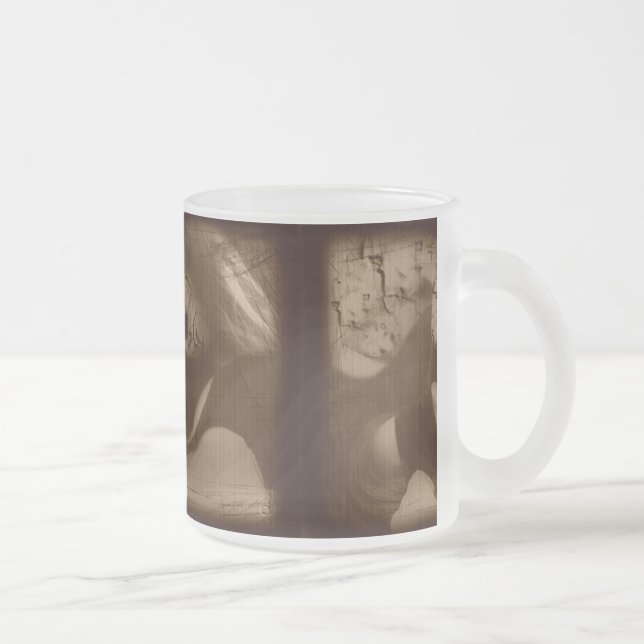 Caneca De Café Vidro Jateado Entregar à Tentação (Direita)