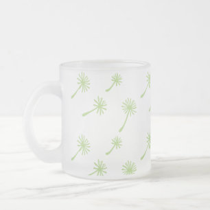 Caneca De Café Vidro Jateado Erva Daninha Happens fofa cínica dandelion Engraça