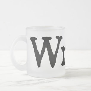 Caneca De Café Vidro Jateado Escritor Biggish