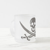 Espadas de crânio de obsidiana Bandeira pirata de 
