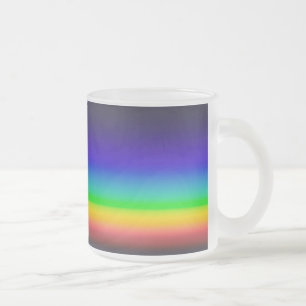 Caneca De Café Vidro Jateado Espectro solar verdadeiro