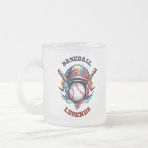Caneca De Café Vidro Jateado Espírito All-Star: Esporte Clássico do Baseball Es