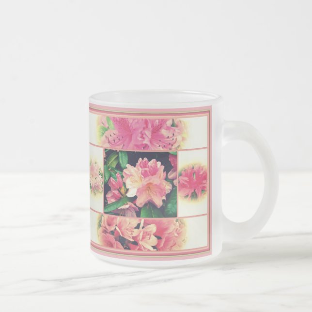 Caneca De Café Vidro Jateado Estilo Azaleas 1950 (Direita)