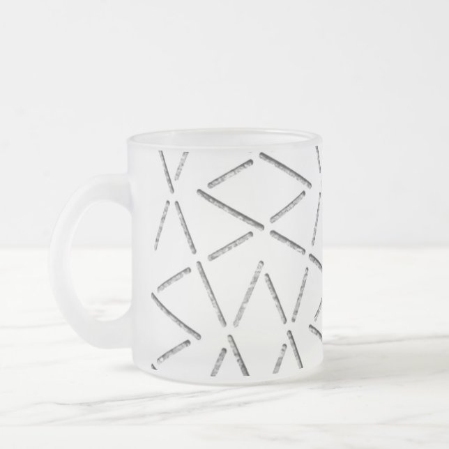 Caneca De Café Vidro Jateado ESTILO DE DESIGN DE ARTE Mug (Esquerda)