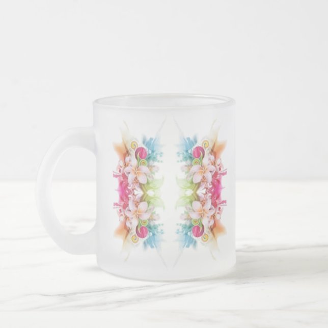 Caneca De Café Vidro Jateado Estilos Clássicos de Rolagem (Esquerda)