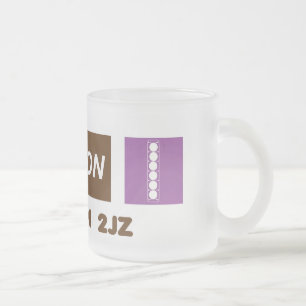 Caneca De Café Vidro Jateado EU FUNCIONO no copo de café 2JZ