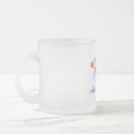 Caneca De Café Vidro Jateado Eu não bebo cerveja. Eu bebo um batido de trigo.