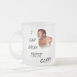 Caneca De Café Vidro Jateado Eu posso quebrar estes punhos