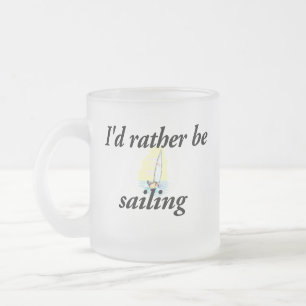 Caneca De Café Vidro Jateado Eu preferencialmente estaria navegando
