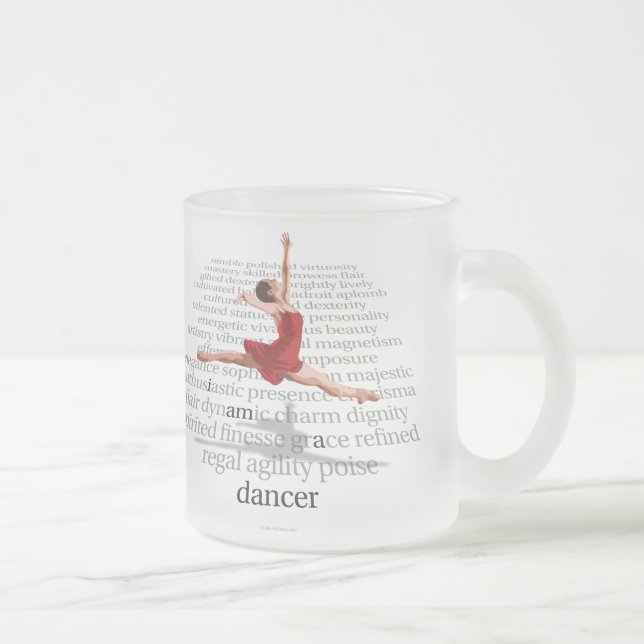 Caneca De Café Vidro Jateado Eu sou um dançarino (Direita)