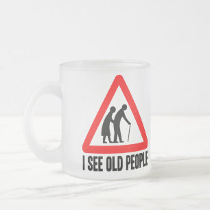 Caneca De Café Vidro Jateado Eu ver pessoas adultas