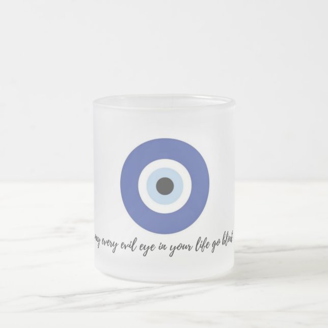 Caneca De Café Vidro Jateado EvileyeMug (Centro)