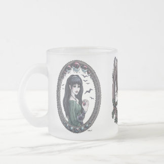 Caneca De Café Vidro Jateado Fada - Heroínas de Leite Encantada Fantasia Art Mu