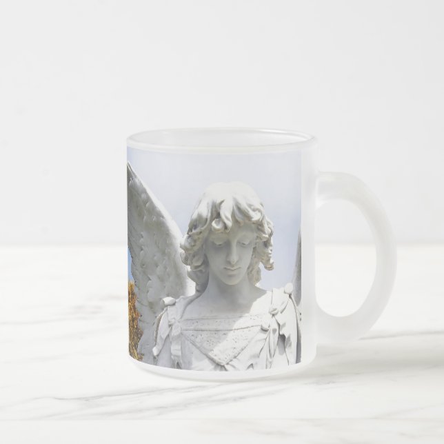 Caneca De Café Vidro Jateado Falln Autumn Angel (Direita)
